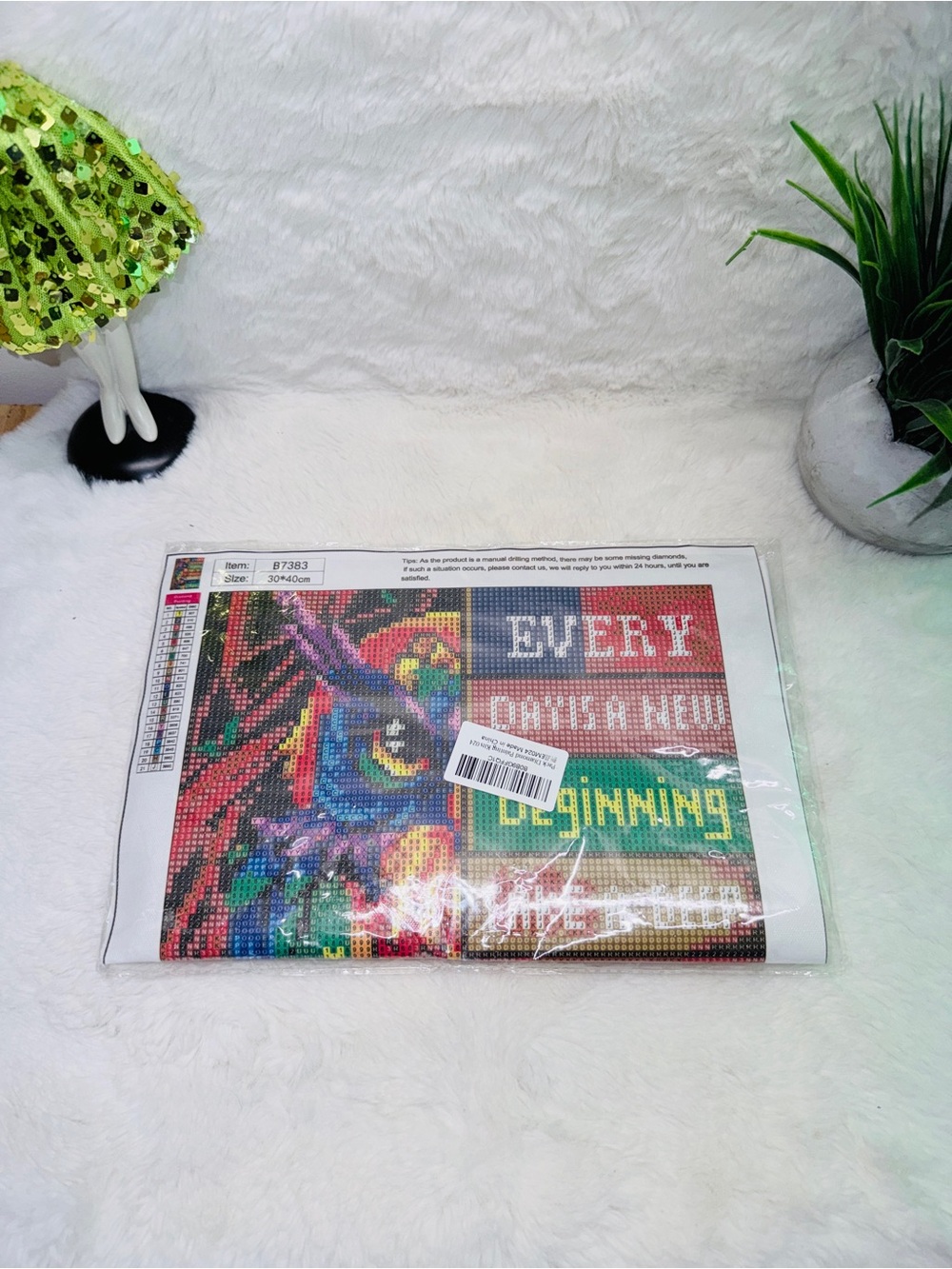 Colorful Diamond Painting Kit with Owl Design & Inspirational Words 🎨